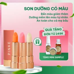 Thumbnail Son Dưỡng Môi Có Màu Pinke Mộc An, Không Chì, Cấp Ẩm Dưỡng Hồng Môi Mềm Mịn 4g 1
