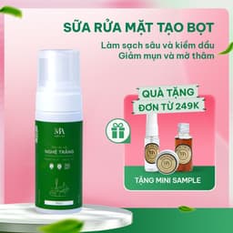 Thumbnail Sữa Rửa Mặt Tạo Bọt Mộc An Chiết Xuất Nghệ Trắng Tảo Biển, Giúp Sáng Da Giảm Mụn 150g 1