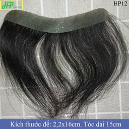 Thumbnail Tóc giả mái siêu da đầu che trán cao, hói trán HP SMART HAIR mã HP12, làm từ tóc thật 2