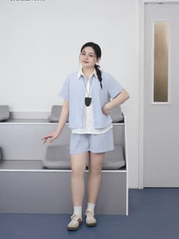 Thumbnail Set bộ áo sơ mi giả 2 lớp + quần short BIGSIZE (55kg đến 95kg) – 25HYBD096 - [BU Bigsize Young] 2