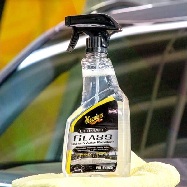 Ảnh Chai vệ sinh kính tạo hiệu ứng lá sen Meguiar's Ultimate Glass Cleaner & Water Repellent - G240416 3