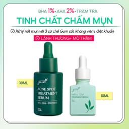 Thumbnail Serum giảm mụn, mờ thâm BHA 1%+AHA 2%+tràm trà, giảm sợi bã nhờn hiệu quả GUO 30ml 1