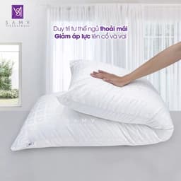 Thumbnail Gối Đôi Đa Năng Cao Cấp Samy Bedding Siêu Êm Ái Cho Giấc Ngủ Thoải Mái. 1