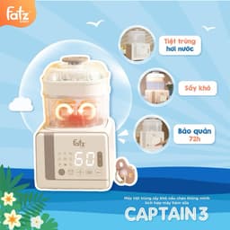 Thumbnail Máy tiệt trùng sấy khô nấu cháo thông minh tích hợp máy hâm sữa Captain 3 FATZBABY FB4326SL 2