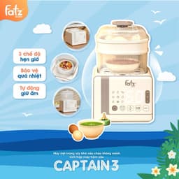 Thumbnail Máy tiệt trùng sấy khô nấu cháo thông minh tích hợp máy hâm sữa Captain 3 FATZBABY FB4326SL 3