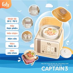 Thumbnail Máy tiệt trùng sấy khô nấu cháo thông minh tích hợp máy hâm sữa Captain 3 FATZBABY FB4326SL 4