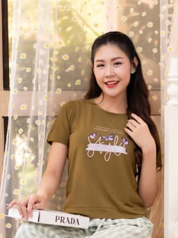 Thumbnail Áo Thun Nữ Laroma 01 | Mềm Mát - Thấm Hút Mồ Hôi - An Toàn Cho Da - Bền Bỉ 1