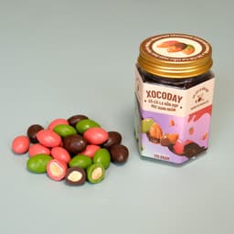 Thumbnail Sô-cô-la bọc hạnh nhân Mix vị - Xocoday - Hủ 175g - Heyday 1