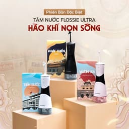 Thumbnail Tăm nước cầm tay Flossie Làm sạch nhanh gấp 2 lần. Bảo hành 1 năm đổi mới tận nơi. 4