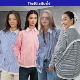 Thumbnail TheBlueTshirt - Áo Sơ Mi Phom Rộng Kiểu Nữ - Modern Arc Oversized Shirt - Women 1