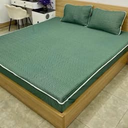 Thumbnail Chiếu điều hoà boc chun vải tencel bodecor mát mẻ, kháng khuẩn, không mùi hôi cao su tặng kèm 2 vỏ gối đầu 4