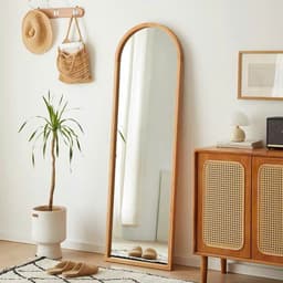 Thumbnail Gương soi toàn thân khung gỗ tự nhiên VUADECOR nhiều màu treo tường kích thước 50x150cm 3