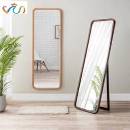 Thumbnail Gương soi toàn thân khung gỗ tự nhiên VUADECOR nhiều màu treo tường kích thước 50x150cm 1