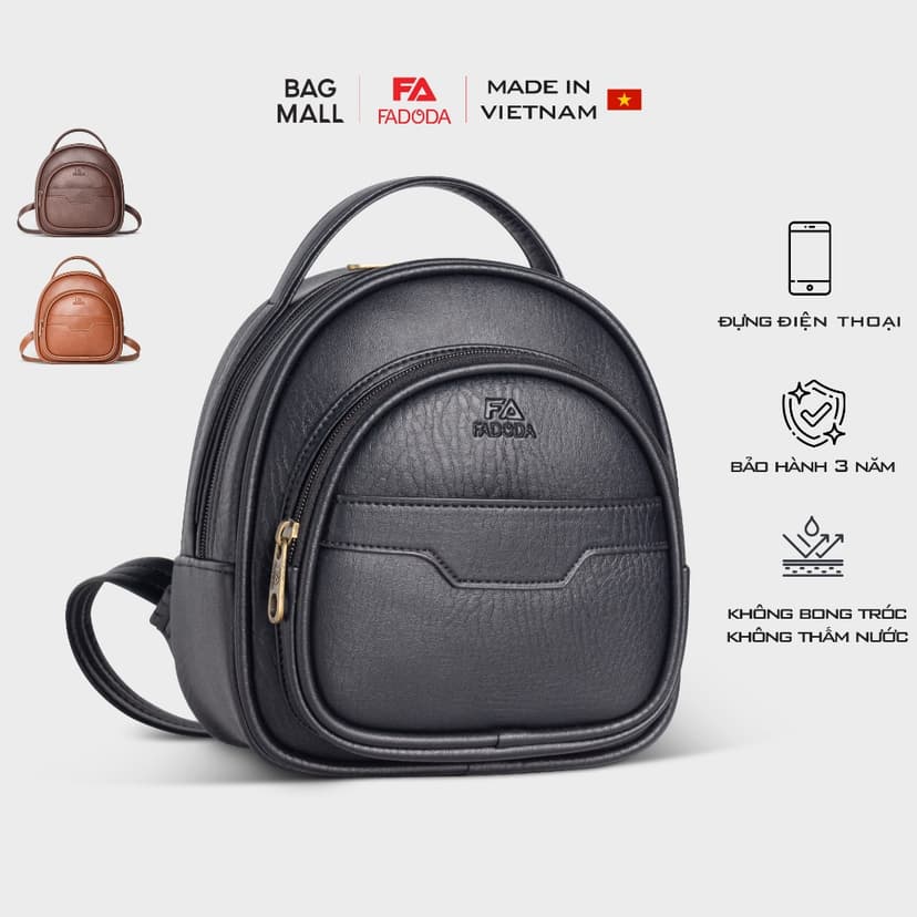 Ảnh Balo Nữ Mini Đa Năng FADODA FBA14 1