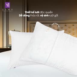 Thumbnail Ruột gối lông vũ cao cấp năm khách sạn 5 sao Samy Luxury Microliquid Ammonia Thoải Mái và Êm ái. 2
