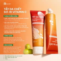 Thumbnail Tẩy Tế Bào Chết Da Mặt Sơ-ri Vitamin C Làm Sạch Da Loại Bỏ Tế Bào Chết Sợi Bã Nhờn Cho Da Mềm Mại Sáng Mịn Cỏ Mềm 120g 2