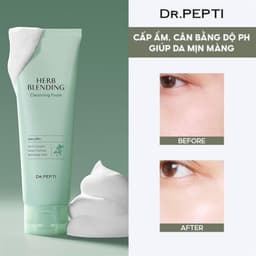 Thumbnail SỮA RỬA MẶT DR.PEPTI BẠC HÀ TRÀ XANH HERB BLENDING CLEANSING FOAM 110ML 1