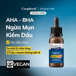 Thumbnail Serum Compliment 2% BHA Hyaluronic Acid B5 5% Vitamin C 20% Làm Sạch Da, Giảm Mụn Trắng Da 27ml 1