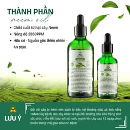 Thumbnail Neem oil phòng trị sâu bệnh hoa hồng, phong lan, cây cảnh DOCNEEM hữu cơ, nguyên chất ép lạnh, hàng chính hãng 2