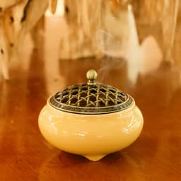 Thumbnail Chén xông trầm hương HAGA - Gốm sứ tráng men cao cấp, Màu sắc phong thủy 2