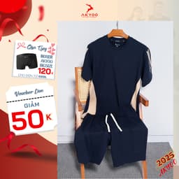 Thumbnail Bộ Thun Bigsize Nam 80-140kg,Cao Cấp, Chất Liệu Cotton Co Giãn, Thoáng Mát, Akyoo Bigsize Nam - SET BO THAN 1