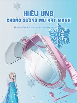 Thumbnail Kính bơi cho bé kèm mũ bơi 1989KIDS Kính bơi trẻ em cao cấp Combo mũ bơi,nút bịt tai,mắt kính chống mờ hơi nước YOUYOU 4