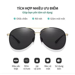 Thumbnail Kính Mát Nam Cao Cấp AORON Tròng Mắt Polaroid Chống Chói Lóa Và Tia UV Cực Tím Đẳng Cấp Nam Tính Cực Chất AK124 2