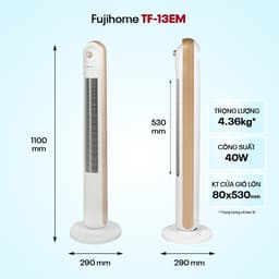 Thumbnail Quạt tháp điều hòa nhập khẩu FUJIHOME TF-13EM, thiết kế hiện đại, sang trọng, 3 chế độ gió 1