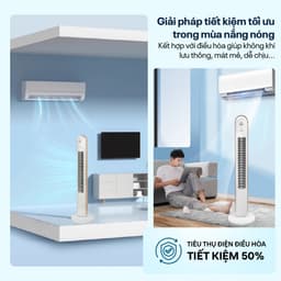 Thumbnail Quạt tháp điều hòa nhập khẩu FUJIHOME TF-13EM, thiết kế hiện đại, sang trọng, 3 chế độ gió 4