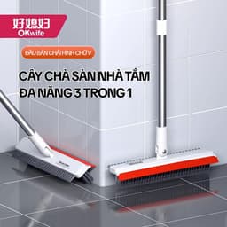 Thumbnail Cây Chà Sàn Nhà Tắm OKwife AGW-3458 - Chổi Chà Sàn Và Gạt Nước 3 Trong 1, Chổi Cọ Nhà Vệ Sinh Thông Minh 1