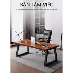 Thumbnail Bàn làm việc văn phòng IGA thiết kế hiện đại mặt gỗ dày 30mm khung sắt chống ghỉ - Gm121 1