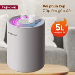 Thumbnail Máy phun sương, tạo ẩm FUJIHOME HM05A  dung tích lớn 2 vòi phun , tích hợp đèn Led 7 màu - Bảo hành 12 tháng 3