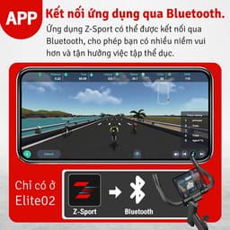 Thumbnail [83-84}- BG -Xe đạp tập thể dục tại nhà Fitness MODEL 4800258 có  kết nối app xem thông số tập luyện 2