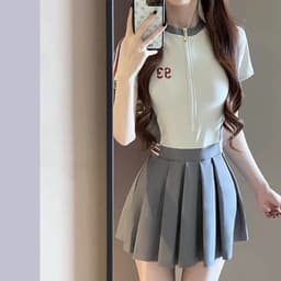 Thumbnail Đồ Bơi LUHAZO Liền Thân Nữ Có Mút Ngực (50-70kg) Kín Đáo dáng váy vải tốt co giãn thấm hút đi biển đi hồ bơi 9140 3
