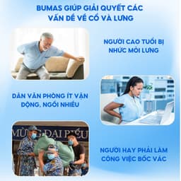 Thumbnail Đệm Ghế Massage Lưng BUMAS M18 - Mát Xa Vùng Lưng, Cổ Vai Gáy Kết Hợp Chườm Ấm - Bảo Hành 12 Tháng 1