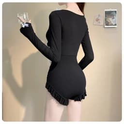 Thumbnail Bikini LUHAZO Liền Thân Đính Hoạ Tiết Hồ Điệp Có Đệm Ngực Freesize (<55kg) màu đen đồ bơi 1 mảnh đi biển  9162 3