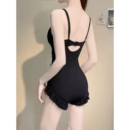 Thumbnail Bikini LUHAZO Liền Thân Đính Hoạ Tiết Hồ Điệp Có Đệm Ngực Freesize (<55kg) màu đen đồ bơi 1 mảnh đi biển  9162 2
