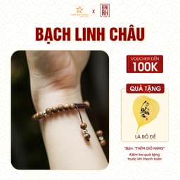 Thumbnail Vòng tay trầm hương Bạch Linh Châu Thiên Mộc Hương đơn giản, tinh tế, sang trọng mùi thơm dịu nhẹ 1