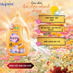 Thumbnail Nước giặt xả HygienC Plus+ công nghệ 2 trong 1 thái - Khối lượng 2Kg - HPL1 4