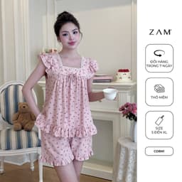 Thumbnail BỘ MẶC NHÀ SHE BY ZAM - CDBN - BỘ NGẮN TAY QUẦN ĐÙI BÈO NƠ CÁNH TIÊN 4