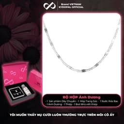 Thumbnail Dây chuyền bạc nữ KYDOPAL vòng cổ cá tính trơn mắt xích kết nối nhẹ nhàng trang sức bạc cao cấp - PAL9C3C50 4