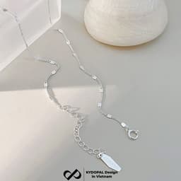 Thumbnail Dây chuyền bạc nữ KYDOPAL vòng cổ cá tính trơn mắt xích kết nối nhẹ nhàng trang sức bạc cao cấp - PAL9C3C50 2