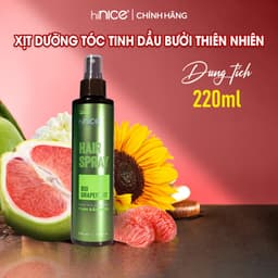 Thumbnail Xịt Dưỡng Ẩm Bảo Vệ Tóc Tinh Dầu Vỏ Bưởi hiNICE Hair Spray Bio Grapefruit 2