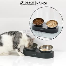 Thumbnail Bát Ăn Đôi, Chén Ăn Chống Gù Cho Chó Mèo PETKIT Nghiêng 15 Độ 4