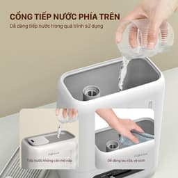 Thumbnail Máy Phun Sương Tạo Ẩm Xông Tinh Dầu Fujihome HM04EUV Đầu Phun Xoay 360 Độ, Cảm Ứng, Màn LED Hiển Thị 4