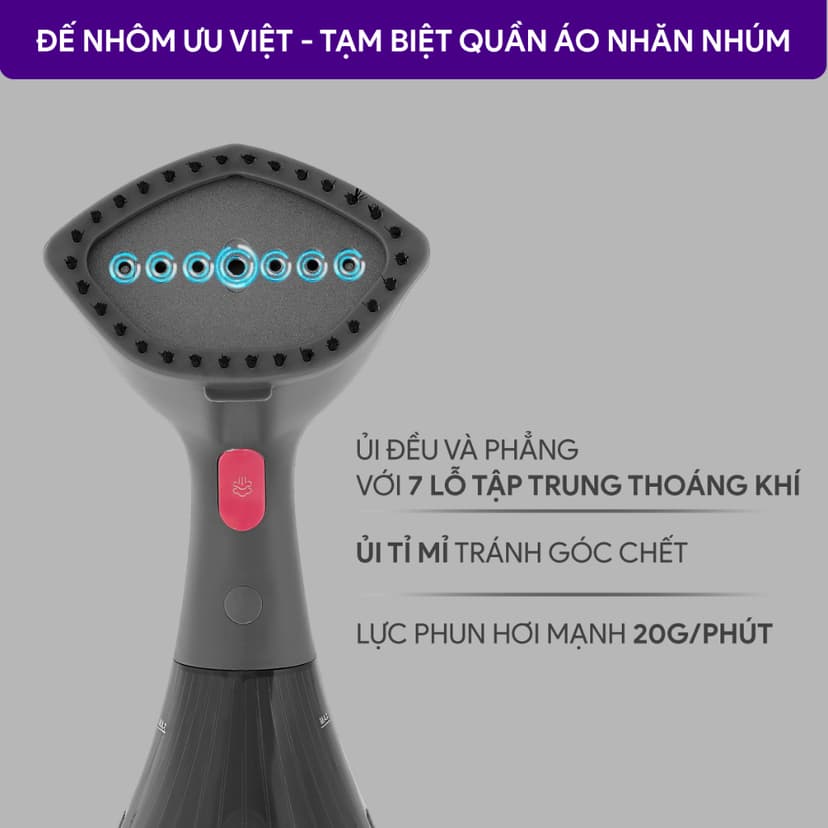 Ảnh Bàn Ủi Hơi Nước Cầm Tay BlueStone GSB-4033 - 1630W 2
