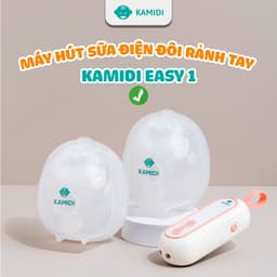 Thumbnail Máy Hút Sữa Rảnh Tay Kamidi Easy 1 Máy Hút Sữa Điện Đôi Chế Độ Sinh Học Tiện Lợi Cho Mẹ 4