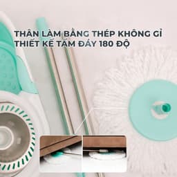 Thumbnail Bộ Lau Nhà MyJae Sợi Microfiber Xoay 360 Độ Thông Minh, Lau Sạch, Nhanh Khô 134cm Bền Sạch 3
