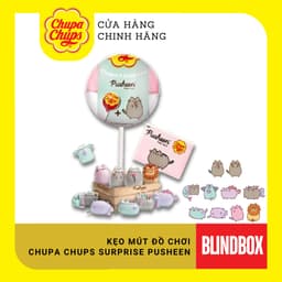 Thumbnail Que kẹo mút Hương dâu đầy bí ẩn Chupa Chups sưu tầm những chú mèo dễ thương Pusheen, Hello Kitty (1 que) 2