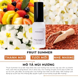 Thumbnail Xịt thơm hương nước hoa CODEDECO Fruit Summer 30ml Ngọt ngào, Dịu mát từ Hương hoa và Trái cây lưu hương tới 6h 3